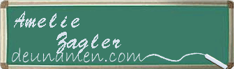 Amelie Zagler Visitenkarte